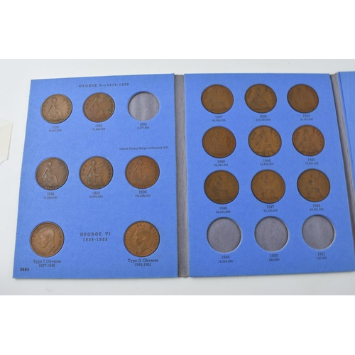 236 - Coins to include a selection of Whitman coin folders of varying denominations to include silver exam... 