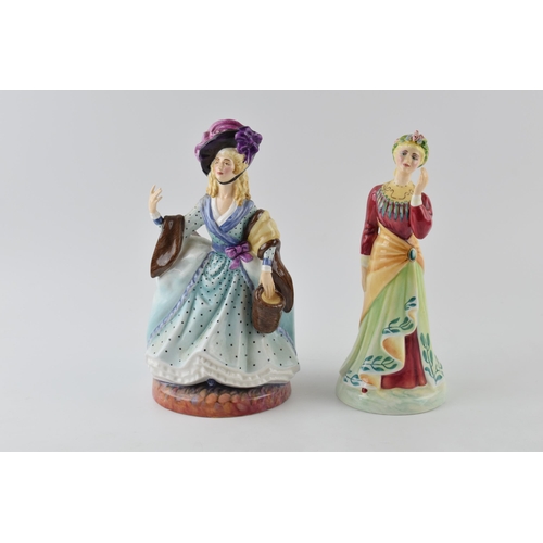 29 - Peggy Davies figures to include Ellen Terry (damage to flowers) and Sarah Siddons (2).