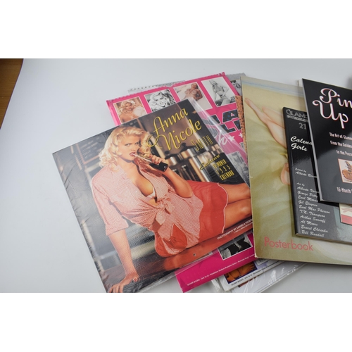 409 - A collection of Anna Nicole Smith glamour catalogues, (5) together with other printed glamour images... 