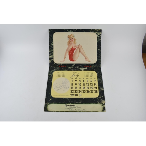 410 - WWII era Esquire's 1945 Varga Calendar Yearbook, Glamour Girls, together with 1948 Varga 'The Varga ... 