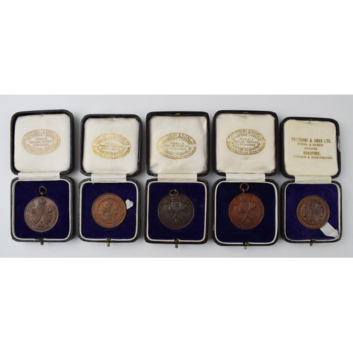 481 - Bronze 'Police Athletic Association' fobs and medals awarded too F.W Hunt. Dates ranging from 1926 -... 