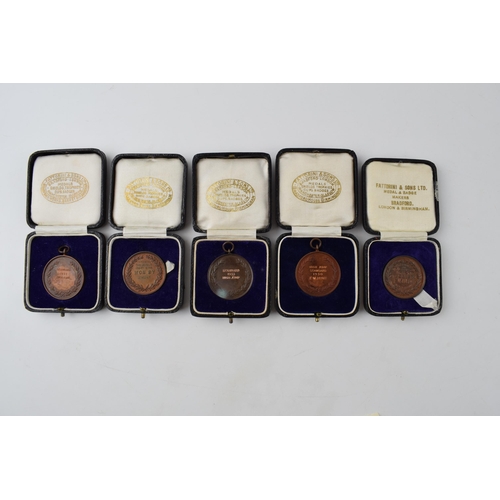 481 - Bronze 'Police Athletic Association' fobs and medals awarded too F.W Hunt. Dates ranging from 1926 -... 