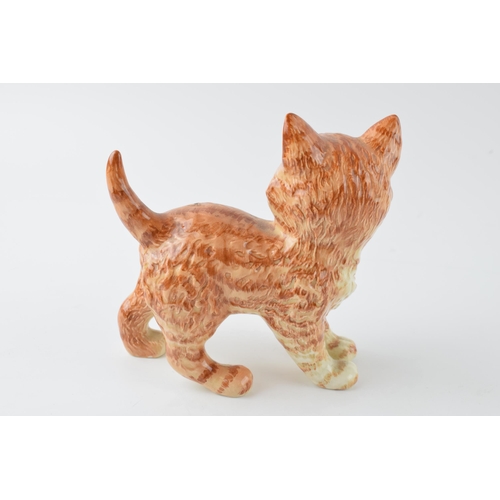 75B - Beswick Persian Kitten 1885 Ginger Swiss Roll colourway.