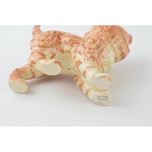 75B - Beswick Persian Kitten 1885 Ginger Swiss Roll colourway.