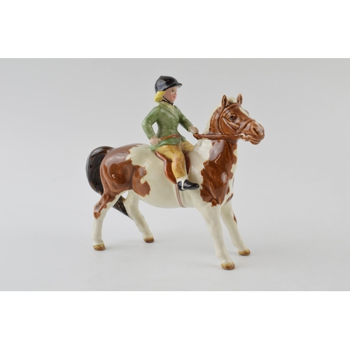 91 - Beswick Girl on Pony 1499 (head re-stuck).