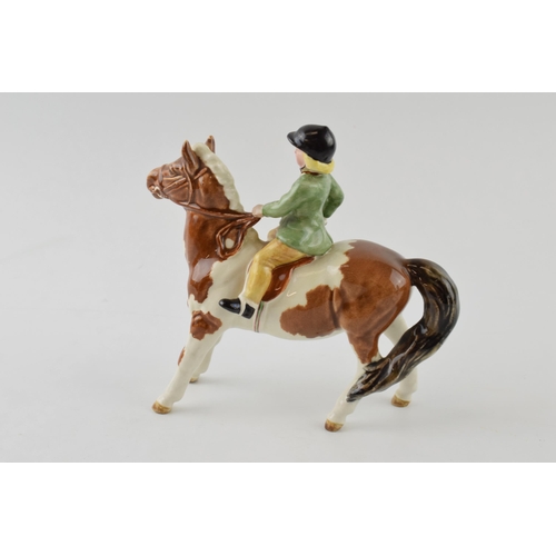 91 - Beswick Girl on Pony 1499 (head re-stuck).