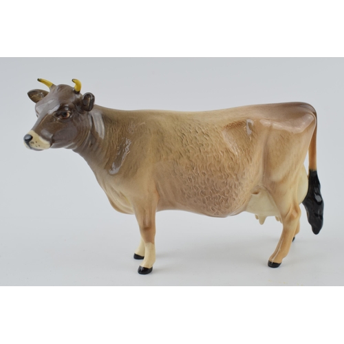 96 - Beswick early Jersey Cow 1345 with detailed paintwork and moulding.