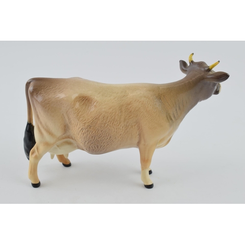 96 - Beswick early Jersey Cow 1345 with detailed paintwork and moulding.