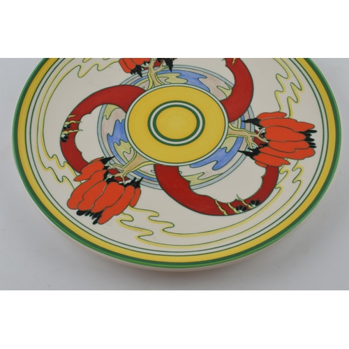 126 - Wedgwood Bizarre by Clarice Cliff Centenary charger in the Solitude pattern, 30.5cm diameter.