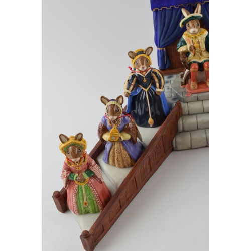 168B - Royal Doulton Bunnykins Figures, Henry VIII Collection with the base to include  DB305 Henry VIII, D... 