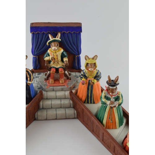 168B - Royal Doulton Bunnykins Figures, Henry VIII Collection with the base to include  DB305 Henry VIII, D... 