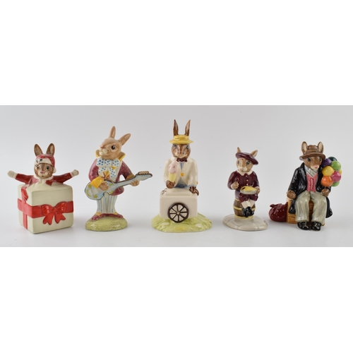 168H - Royal Doulton Bunnykins figures to include Balloon Man (limited edition), Little Jack Horner, Ice Cr... 