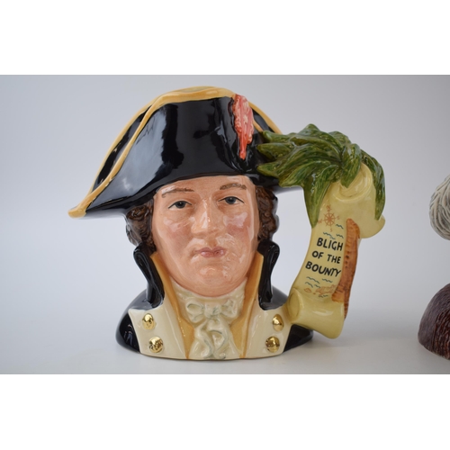 175A - Large Royal Doulton character jug Captain Bligh D6967 with Royal Worcester Henry VIII (2).