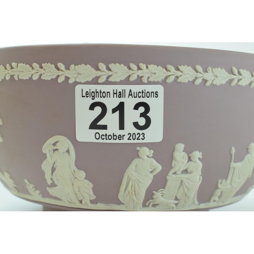 213 - Wedgwood Jasperware lilac sacrifice bowl. 8