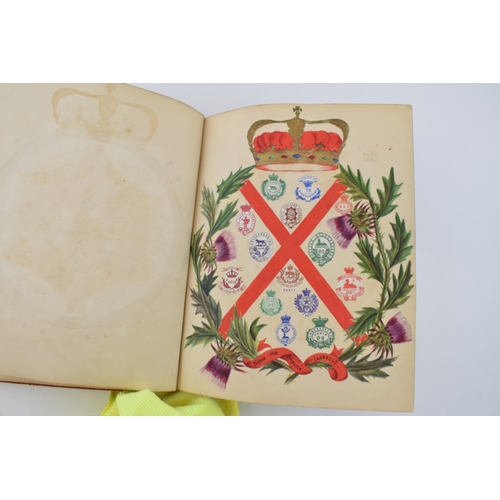 500 - A bound Victorian letterhead crest album of original letterheads and seals embellished with original... 