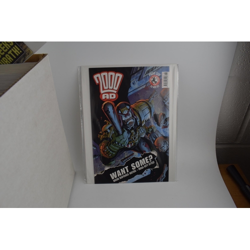 505 - A good quantity of 2000 AD comics. Includes a complete run from 16/02/00 Prof 1180 through to 26/02/... 