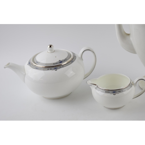 219G - Wedgwood Amherst to include a teapot, a coffee pot and a cream jug (3).