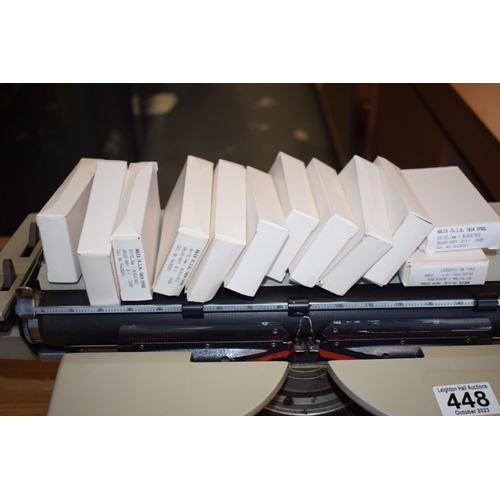 448 - Imperial 90 typewriter with boxed spools (Qty).