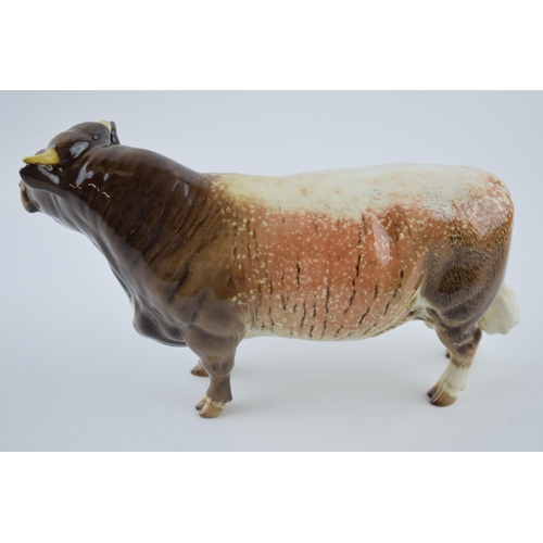 95E - Beswick Shorthorn Bull 1504 (restored left horn).