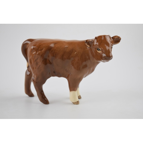 95Q - Beswick Limousin calf 1827E with BCC backstamp 1998.