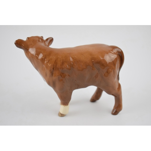 95Q - Beswick Limousin calf 1827E with BCC backstamp 1998.