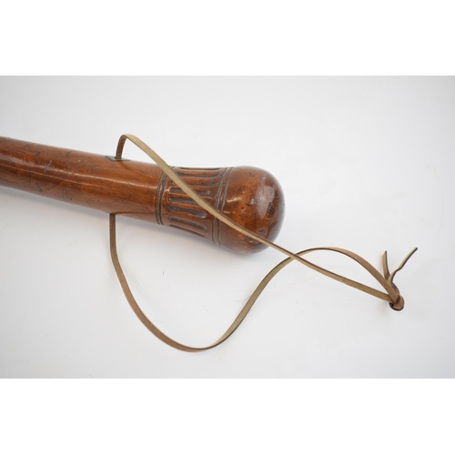 476A - Folk Art POW prisoner of war walking stick. 1914 - 1918 WWI era. Double twisted snake carved to shaf... 