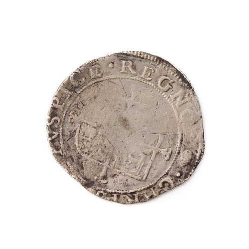 17 - Charles I Sixpence 1636 - 38. Diameter 26.0mm. Weight 2.56g. Thickness 0.85mm. M/M TUN. VG/F.
