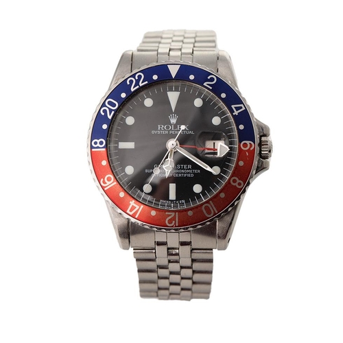 176 - Rolex Oyster Perpetual GMT-Master stainless steel gentleman's wristwatch, reference no. 1675, serial... 