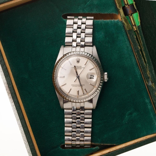 178 - Rolex Oyster Perpetual Datejust, 1976 stainless steel gentleman's wristwatch. 36mm case. Ref. 1603. ... 