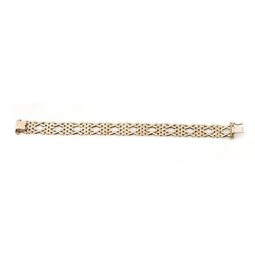 280 - 9ct gold hallmarked bracelet, 16.4g.