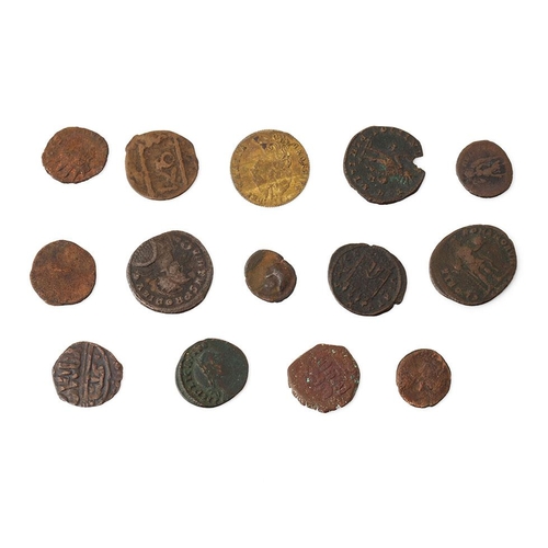 32 - An interesting collection of coins and gaming tokens  of varying ages (Qty).