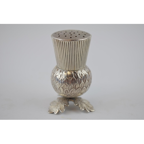 111 - Novelty silver pepperette in the form of a Scottish Thistle head, Birmingham 1835, J Willmore, 45.4 ... 