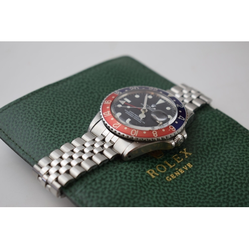 176 - Rolex Oyster Perpetual GMT-Master stainless steel gentleman's wristwatch, reference no. 1675, serial... 