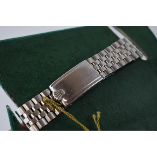 178 - Rolex Oyster Perpetual Datejust, 1976 stainless steel gentleman's wristwatch. 36mm case. Ref. 1603. ... 