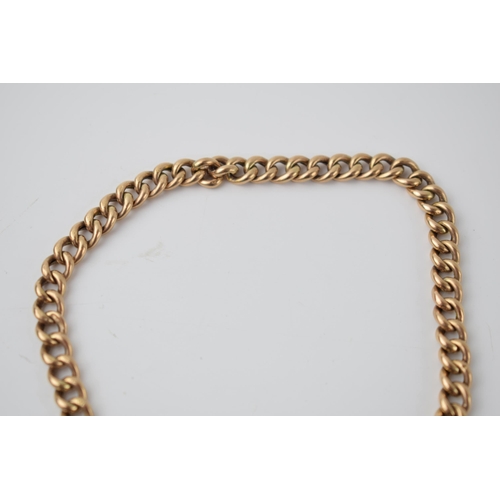 194 - 9ct gold hollow link bracelet, hallmarked on every link, weight 10.00g