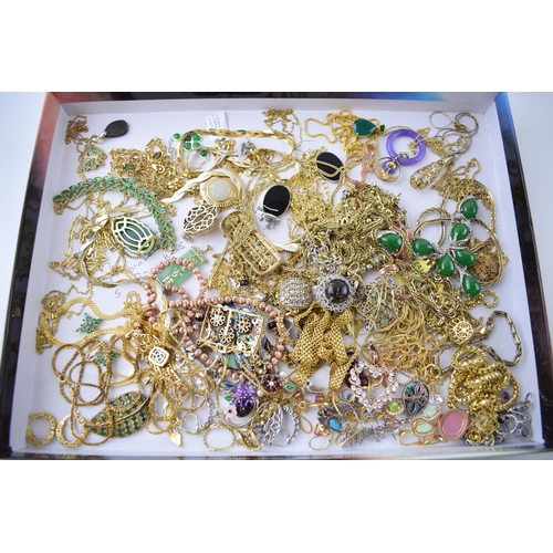 295 - A large collection of silver and gold on silver jewellery to include pendants, chains, necklaces, ea... 