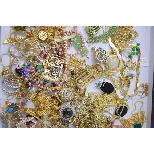 295 - A large collection of silver and gold on silver jewellery to include pendants, chains, necklaces, ea... 