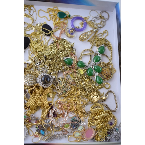 295 - A large collection of silver and gold on silver jewellery to include pendants, chains, necklaces, ea... 