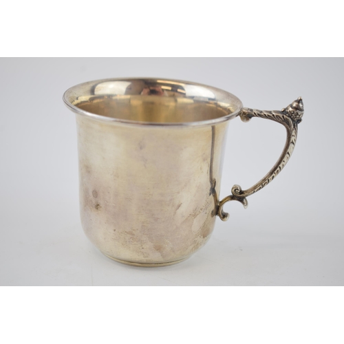 137 - Silver christening cup, Chester 1944, 78.8 grams.