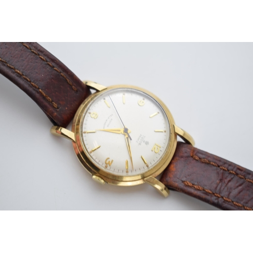 188A - Gentleman's boxed vintage 9ct gold Tudor Prince by Rolex automatic wrist watch, comprising a round d... 