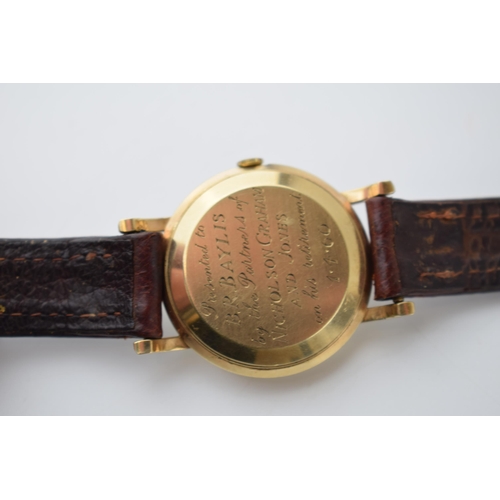 188A - Gentleman's boxed vintage 9ct gold Tudor Prince by Rolex automatic wrist watch, comprising a round d... 