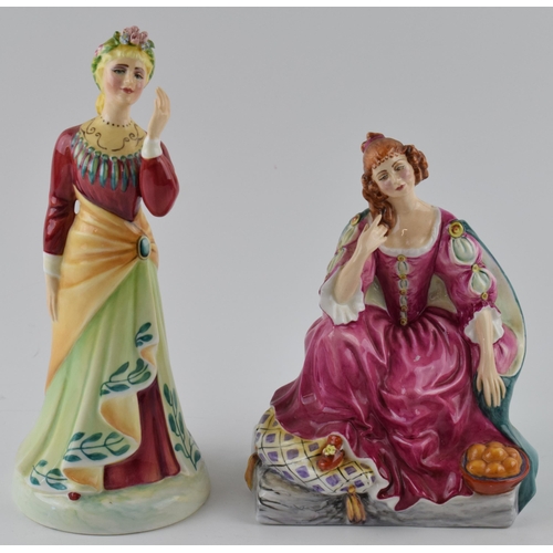 95B - Peggy Davies figures to include Nell Gwyn and Ellen Terry (2).