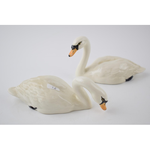 72 - Beswick Swans 1684 and 1685 (2).