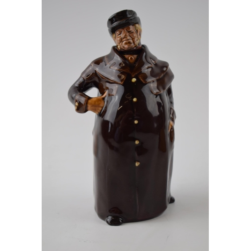 152 - Royal Doulton Kingsware miniature figural whisky flagon, The Coachman, 14cm tall.