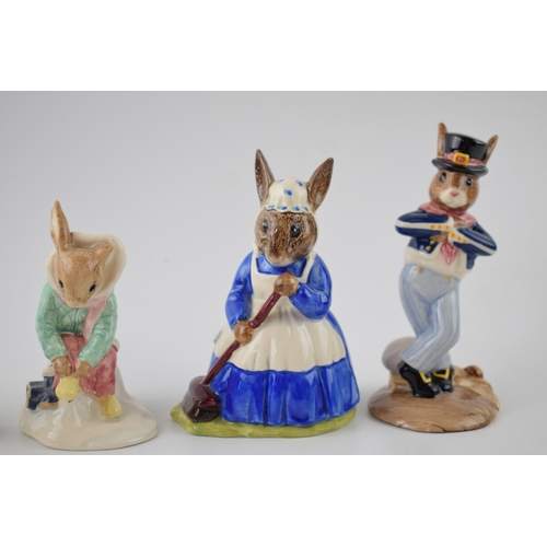 167 - Boxed Royal Doulton Bunnykins to include Sweetheart - limited edition, Billie, Clean Sweep, Girl Ska... 