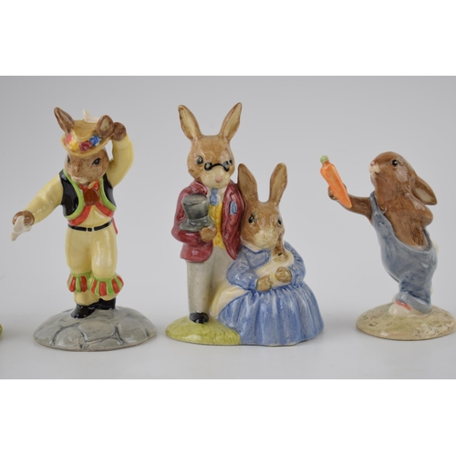 168 - Boxed Royal Doulton Bunnykins to include Harry, Fisherman, Mothers Day, Father Mother & Victoria and... 