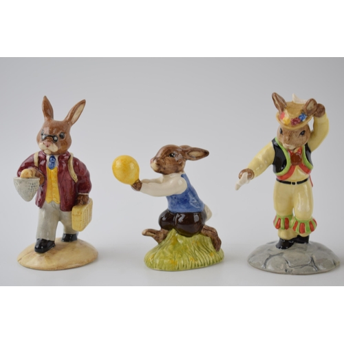 168 - Boxed Royal Doulton Bunnykins to include Harry, Fisherman, Mothers Day, Father Mother & Victoria and... 