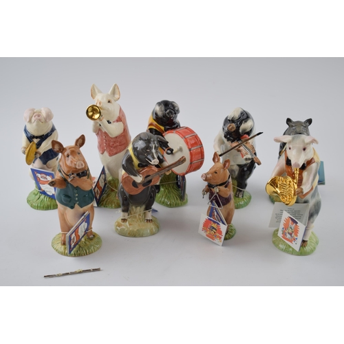 63 - Beswick Pig Promenade band to include Richard PP8, Chistopher PP9, Michael PP6, John PP1, Matthew PP... 