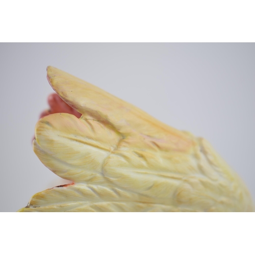 125 - A pair of Meissen figures in the forms of a cockatoo, circa 1900, naturalistically modelled, crossed... 