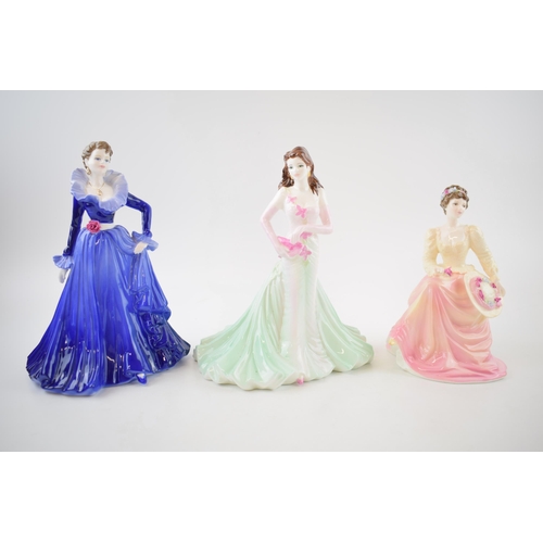 143 - Coalport lady figurines to include Anne, Jayne and Lady in Lace (3).